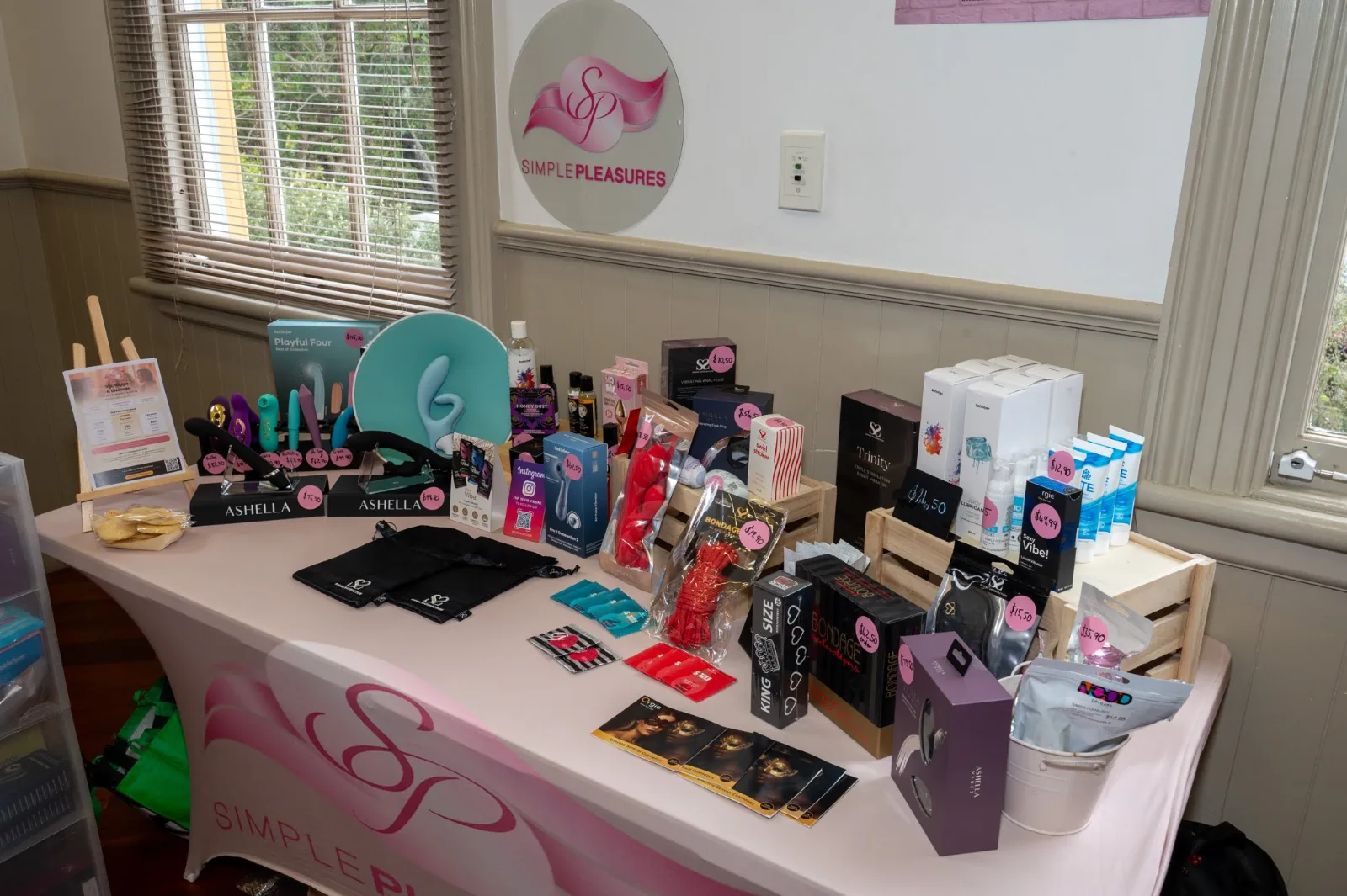 Adult pleasure toys stall